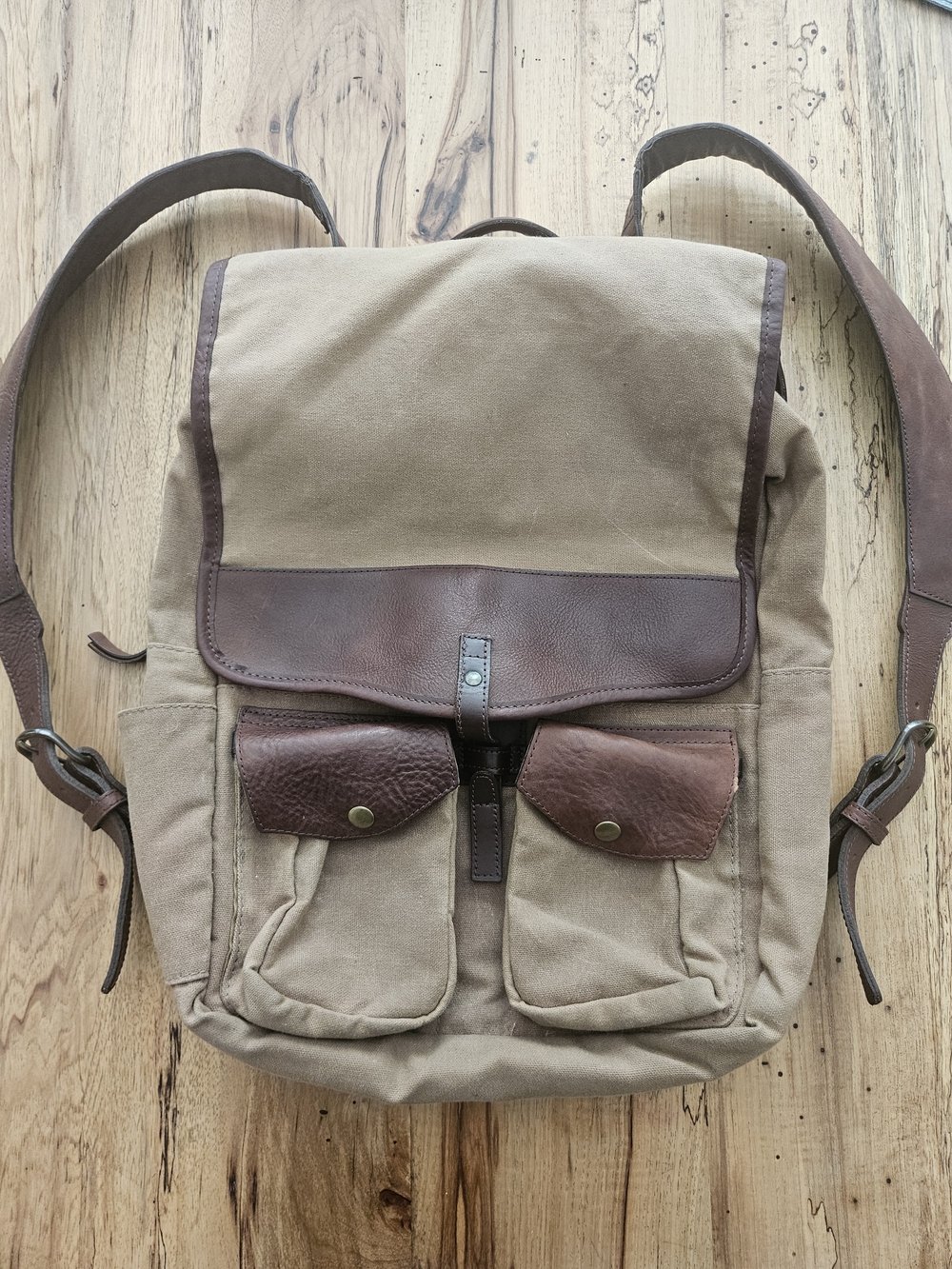 Handmade Leather Rucksack [Mission Mercantile]